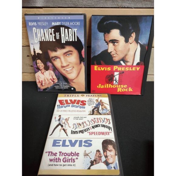 Love of 5 Elvis Movies DVD - Jailhouse Rock, Harum Scarum, Speedway, & More - Picture 1 of 1